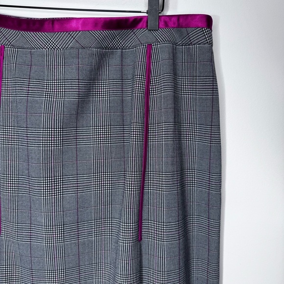 Lane Bryant Vintage Grey Plaid Mini Skirt Size 16 Preppy - Picture 3 of 9